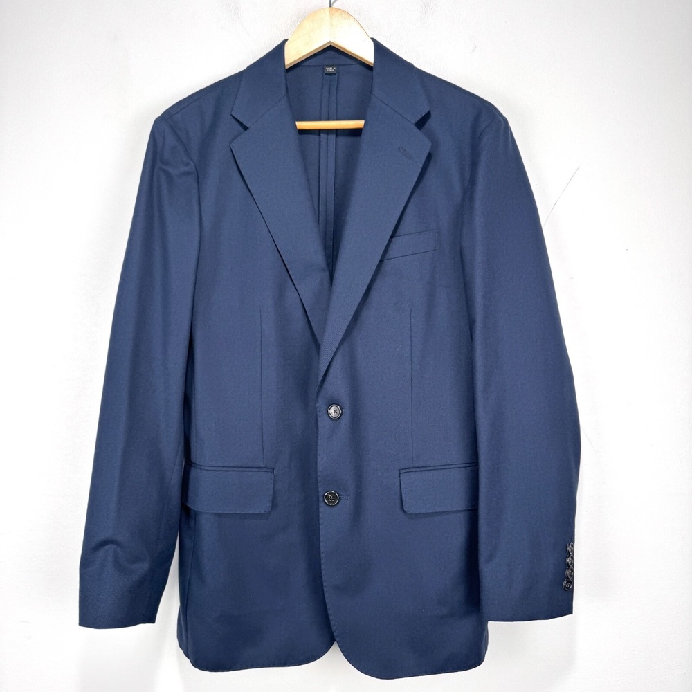J. Crew Ludlow Moon British Cloth Sport Coat Blazer Men 38R Classic Fit Navy - Picture 14 of 14